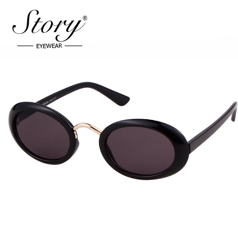 Очки солнцезащитные овальные в стиле ретро для мужчин и женщин небольшие