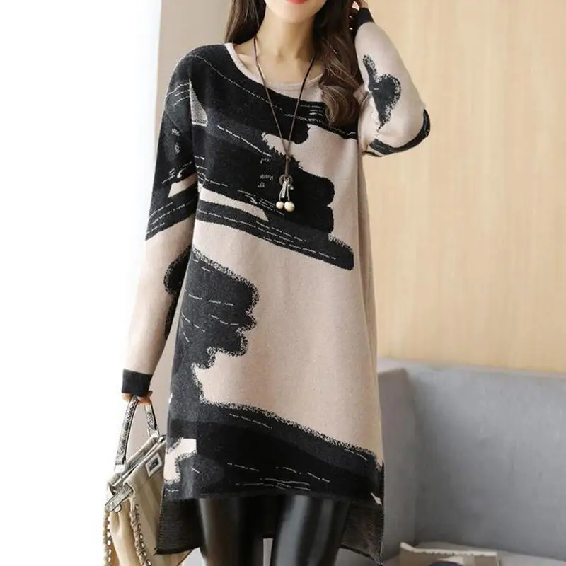 2019 новые женские шерстяные платья средней длины одежда для зимы и осени пушистое