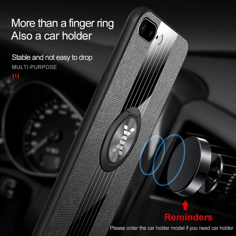 Чехол для Iphone 7 магнитный автомобильный держатель кольцевая задняя крышка 8