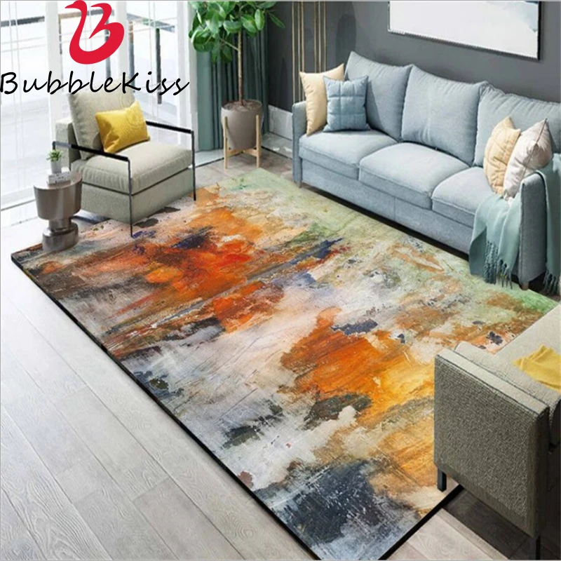 Абстрактная картина маслом воздушный поцелуй в скандинавском стиле ковры против