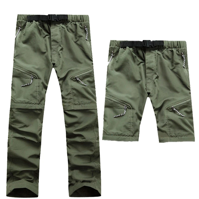 

Detachable Quick Dry Hiking Pants Men multifunction Sports Trousers Outdoor casual pants Camping Trekking Fishing riding