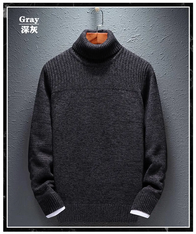 Высококачественный мужской пуловер из 100% хлопка осень-зима деловой Повседневный
