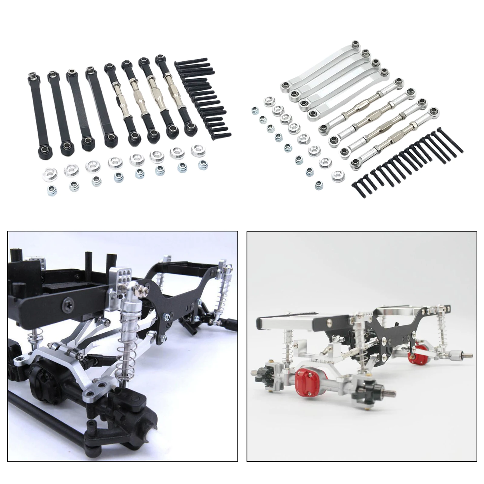 

Metal Chassis Pull Rods Link Tie Rod for MN D90 D91 D96 1/12 RC Car