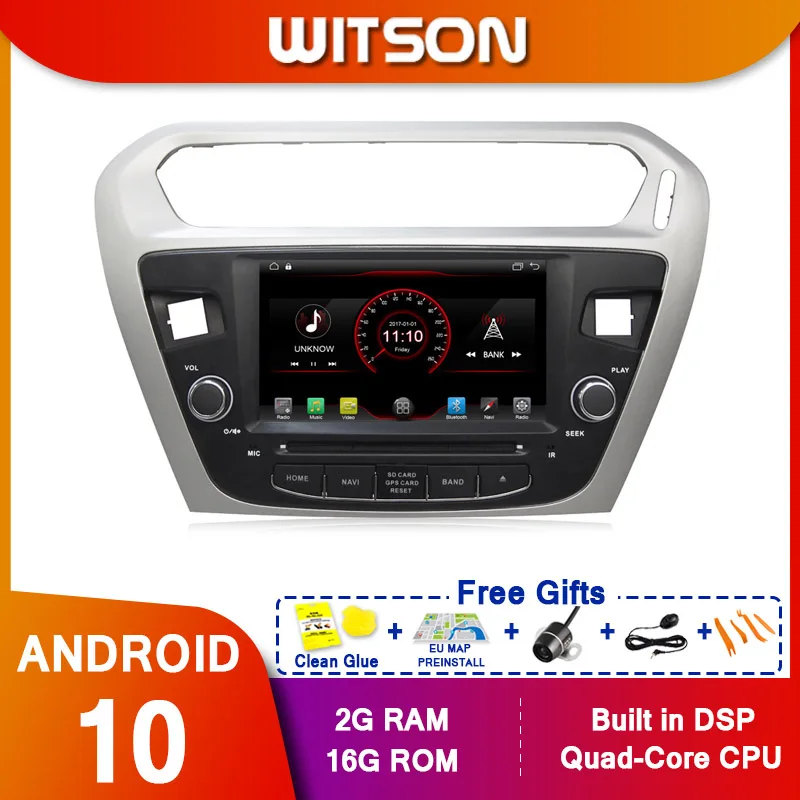 Автомобильный мультимедийный плеер WITSON стерео GPS DVD радио навигация Android экран 10