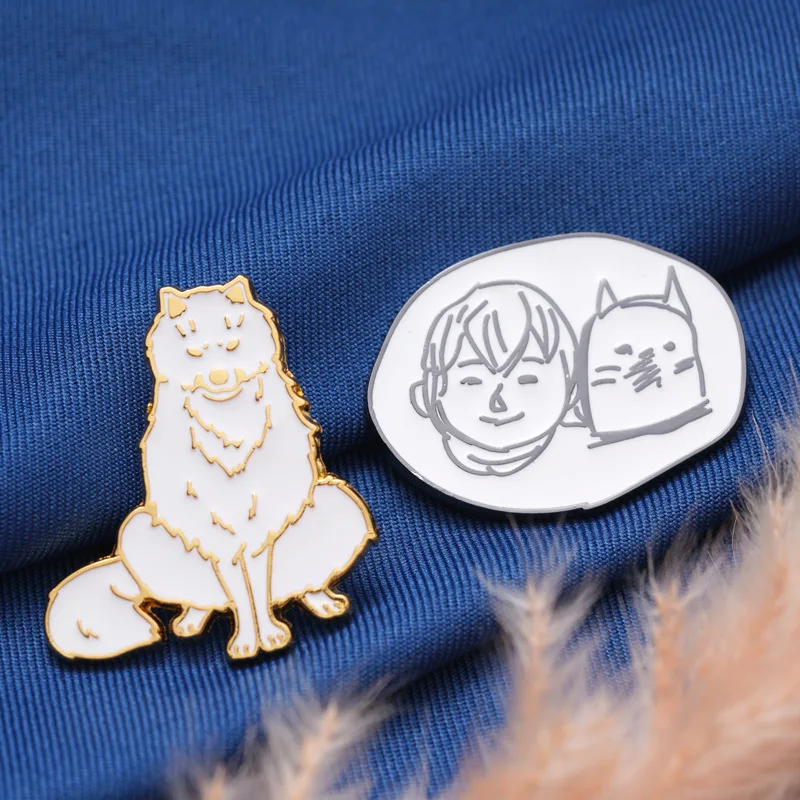 PF1383 значки японская вечность с эмалью в стиле аниме | Украшения и аксессуары