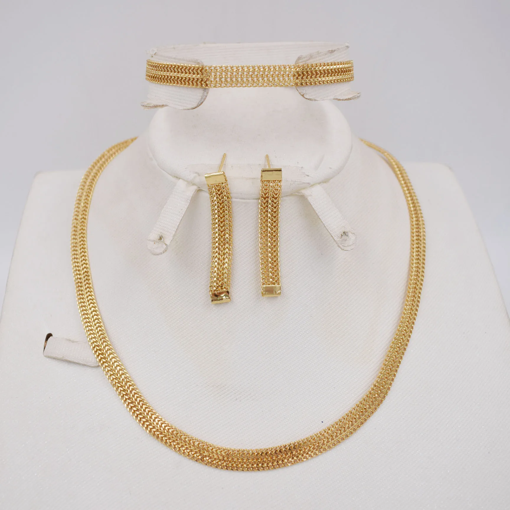 Женский комплект ювелирных изделий из африканских бусин сережек-кольца и