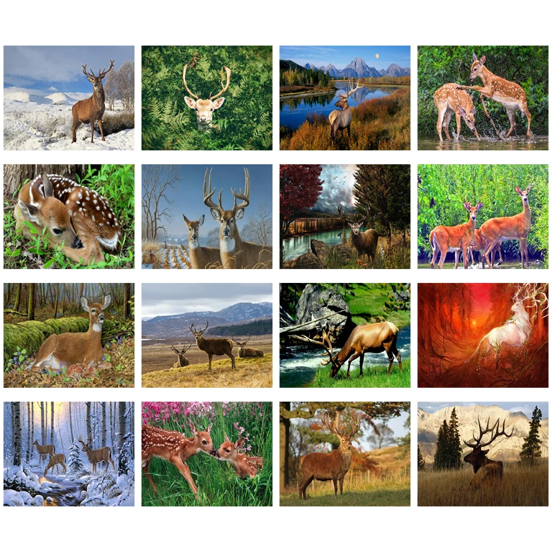 

Алмазная 5D картина с оленем, полноразмерная вышивка стразами, животные, пейзаж, картина стразы, мозаика, ручная работа, домашний декор