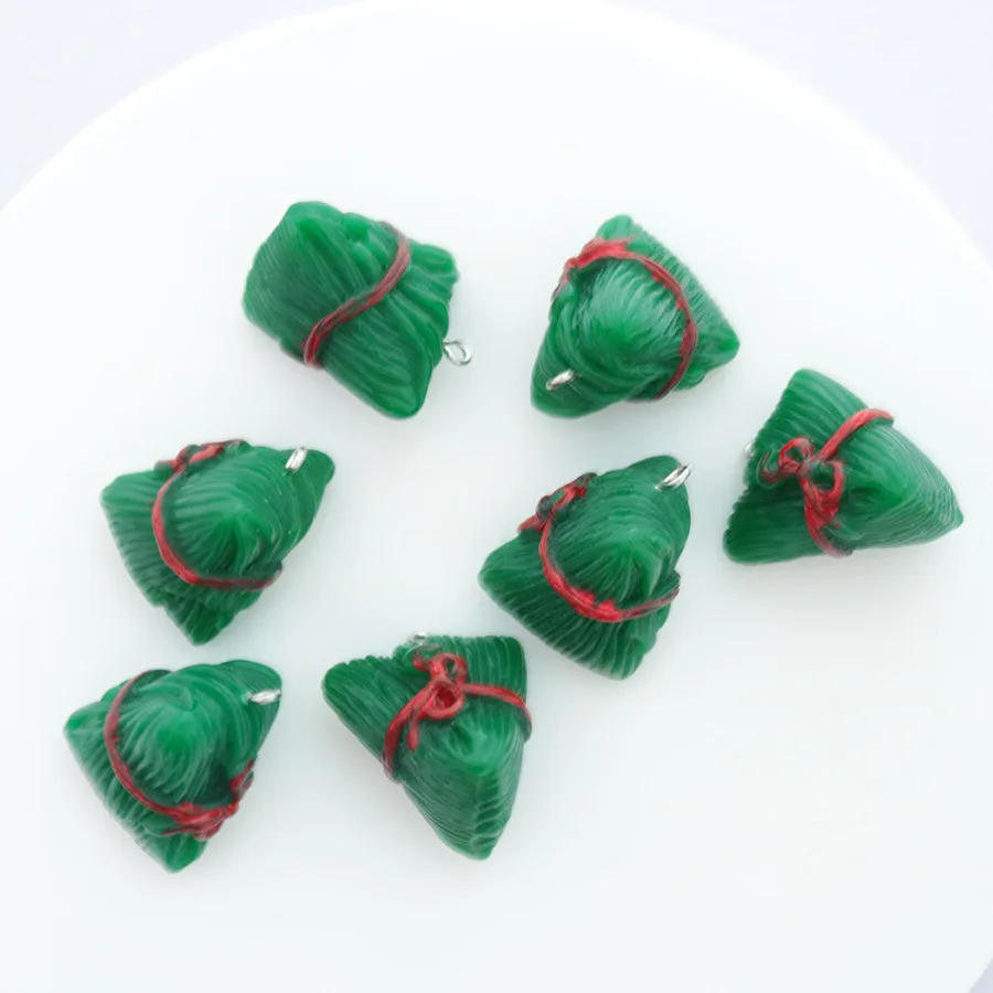 

10Pcs/lot Resin Cabochons Simulation Chinese Traditional Food Scrapbooking DIY Jewelry Earrings Making Accessories With Hook