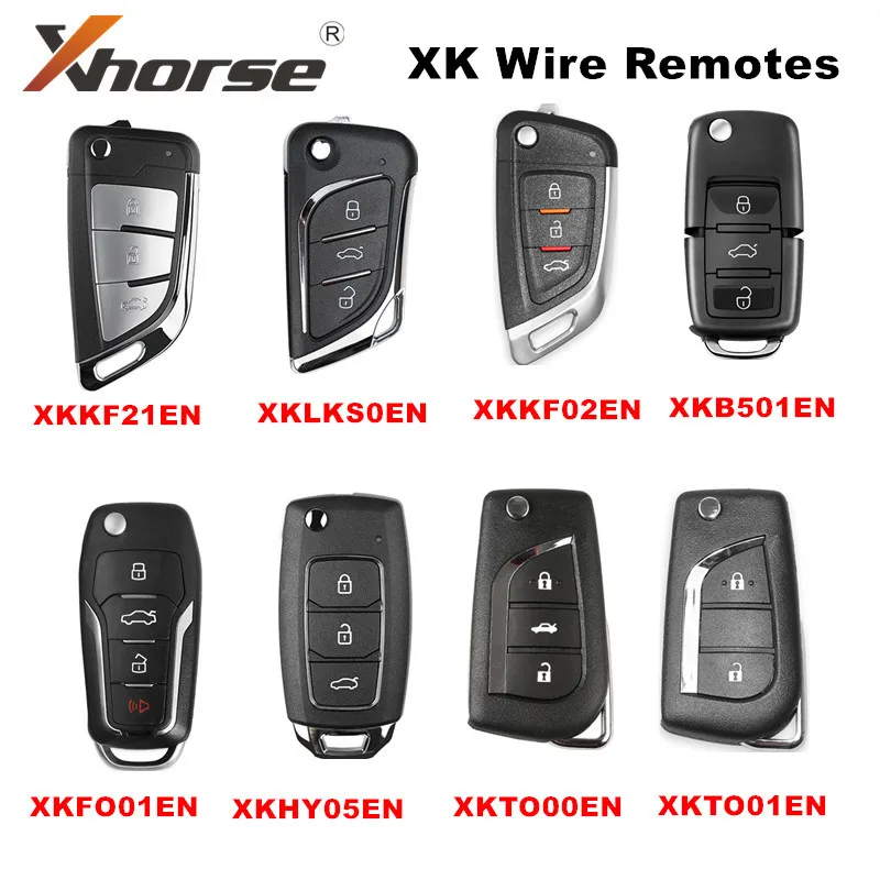 

1Piece/lot Xhorse Wire Remotes XKKF21EN XKLKS0EN XKKF02EN XKB501EN XKFO01EN XKHY05EN XKTO00EN XKTO01EN for key Tool Max VVDI2