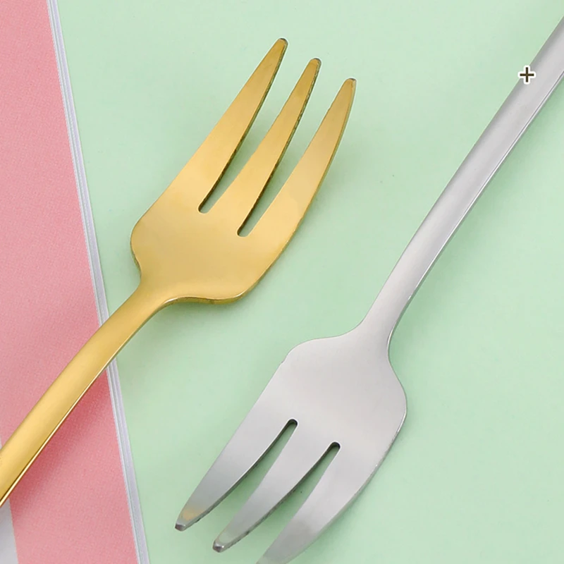 

1PC Coffee Spoon Fruit Fork Small Daisy Tableware Stainless Steel Long Handle Dinnerware Kitchen Drinkware Dessert Teaspoons