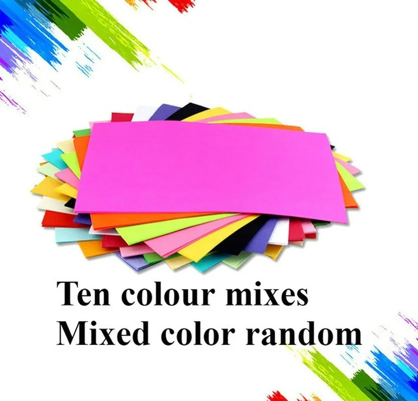 Цветная копировальная бумага A4 70 г офисная 100 смешанных цветов ручная вырезка