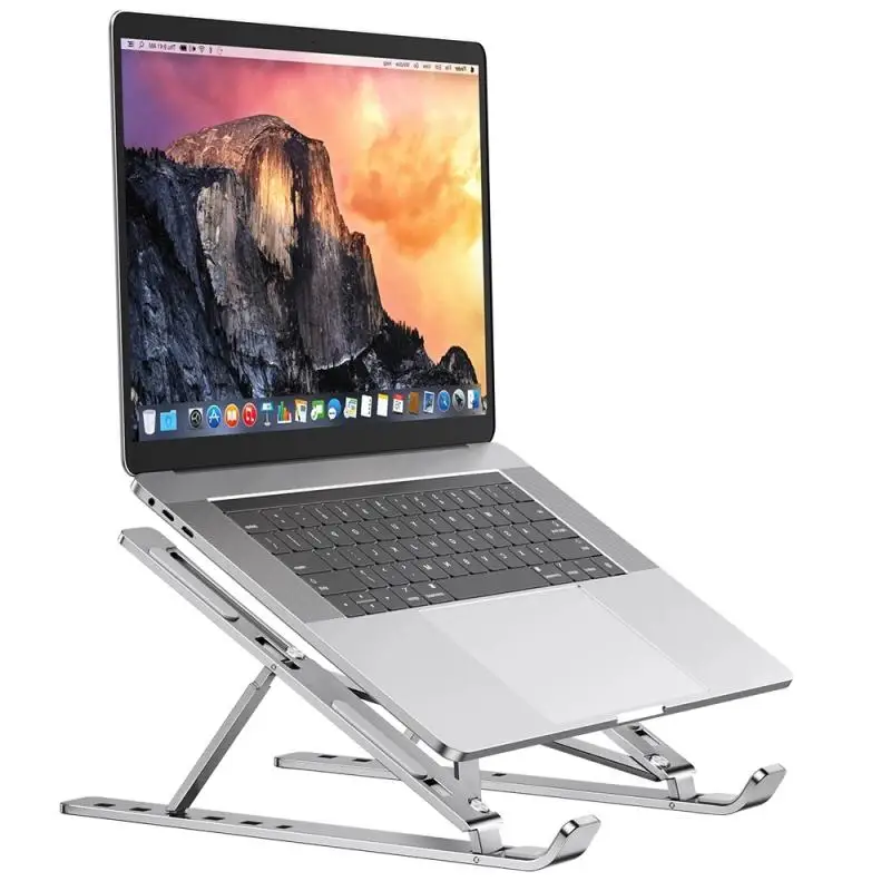 

Foldable Adjustable Computer Cooling Bracket Aluminium Stand Non-Slip Desktop Laptop Holder Macbook Pro Computer Accessories