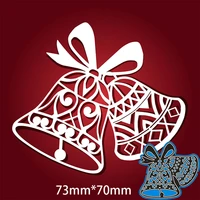 metal dies christmas bells for 2020 new stencils diy scrapbooking paper cards craft making new craft decoration 7370mm