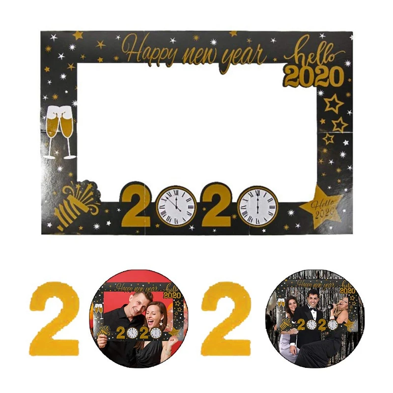 Новый год s Eve вечерние селфи Photo Booth рамка для фотографий Новое поступление на ЕВА