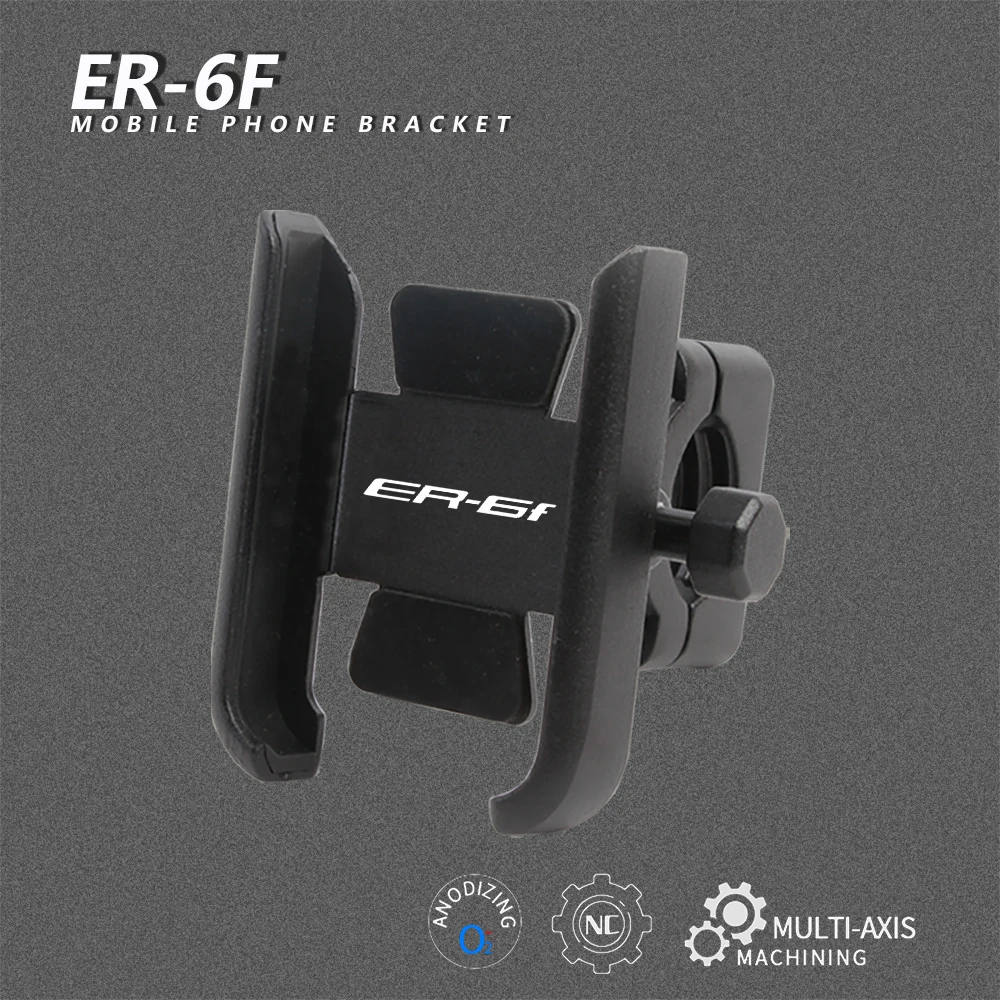 

ER6F 2015 для Kawasaki ER 6F 2006-2017 2016 2014, алюминиевый кронштейн мобильный телефон, держатель для навигации, аксессуары для мотоциклов