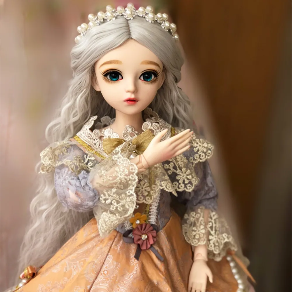 60 см BJD девушка куклы с платьем парики обувь макияж большие глаза ручной работы красивые игрушки 1/3 силиконовая кукла шарнир Кукла реборн девушки