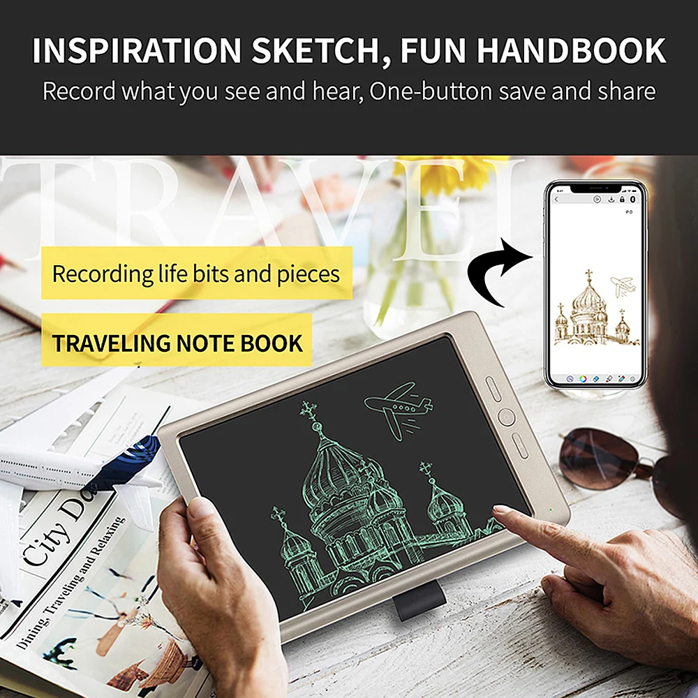 Блокнот для заметок рисования с ручкой-стилусом 10 дюймов | Компьютеры и офис