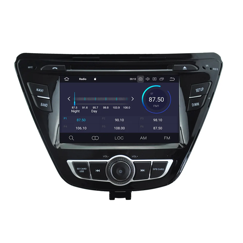 Автомобильный DVD-плеер на Android 10 0 4 Гб + 64 ГБ для Hyundai Elantra 2011-2013 Автомобильная