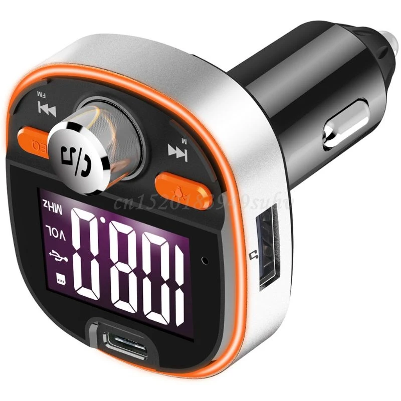 Автомобильный MP3-плеер OOTDTY QC3.0 с быстрой зарядкой Bluetooth 5 0 FM-передатчик
