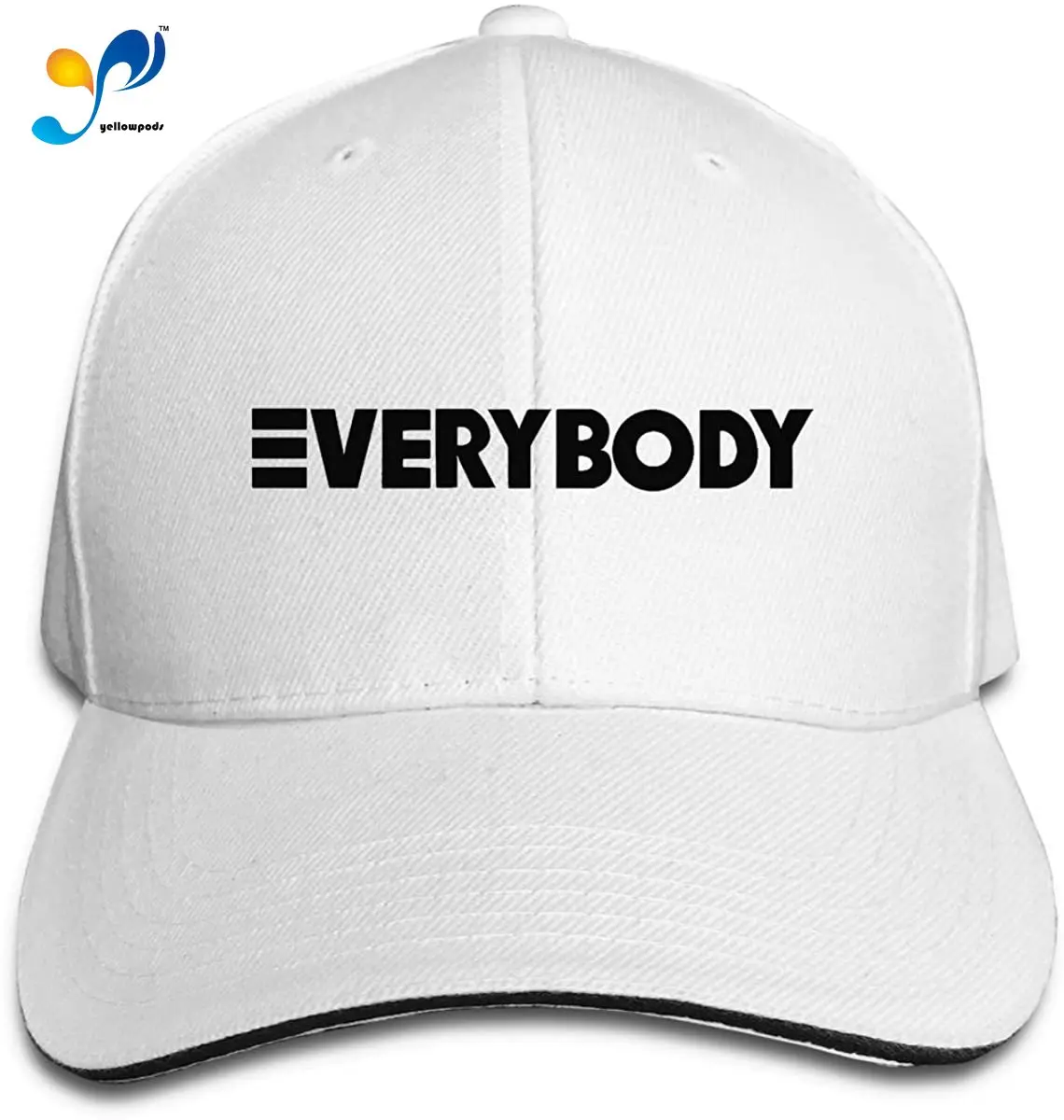 

Smooffly Womens Mens Sandwich Caps Logic Everybody Logo Fitted Hats Adjustable