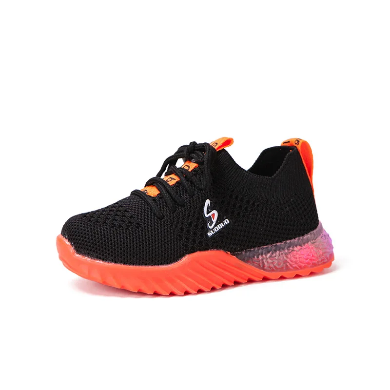Lace Up Fashion Cool Children Sneakers With Lighting Glowing LED Lighted Kids Casual Shoes Hot Sales Baby Girls Boys Tennis enlarge