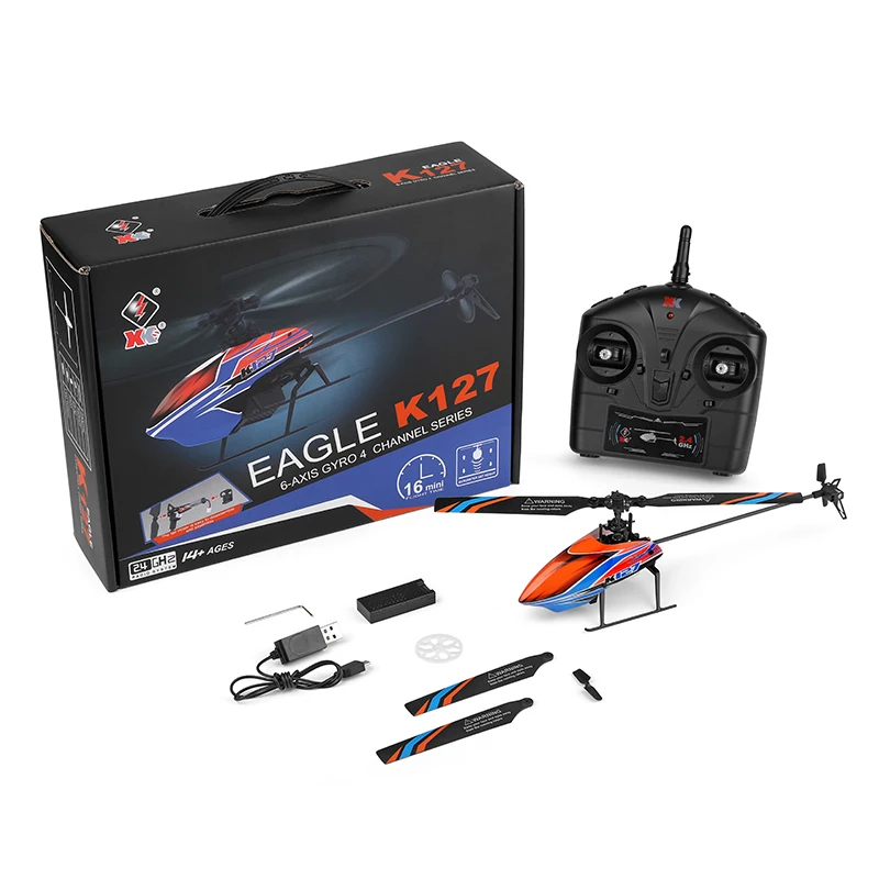 wltoys вертолеты k127 24 ггц 4ch 6 aixs гироскоп
