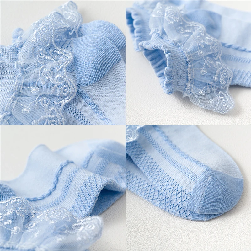 

Lace Socks Girl's Socks Spring Mesh Summer Princess Socks Dance Cotton Tube Socks Japanese 1-10 Years Summer Accessories