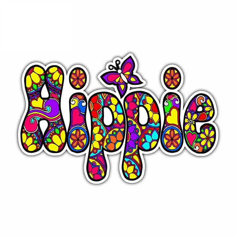 

Индивидуальные мотоциклетные наклейки Hippie Peace, модные наклейки, корпус для бампера, окна, ноутбука, устойчивые к царапинам, автомобильный де...