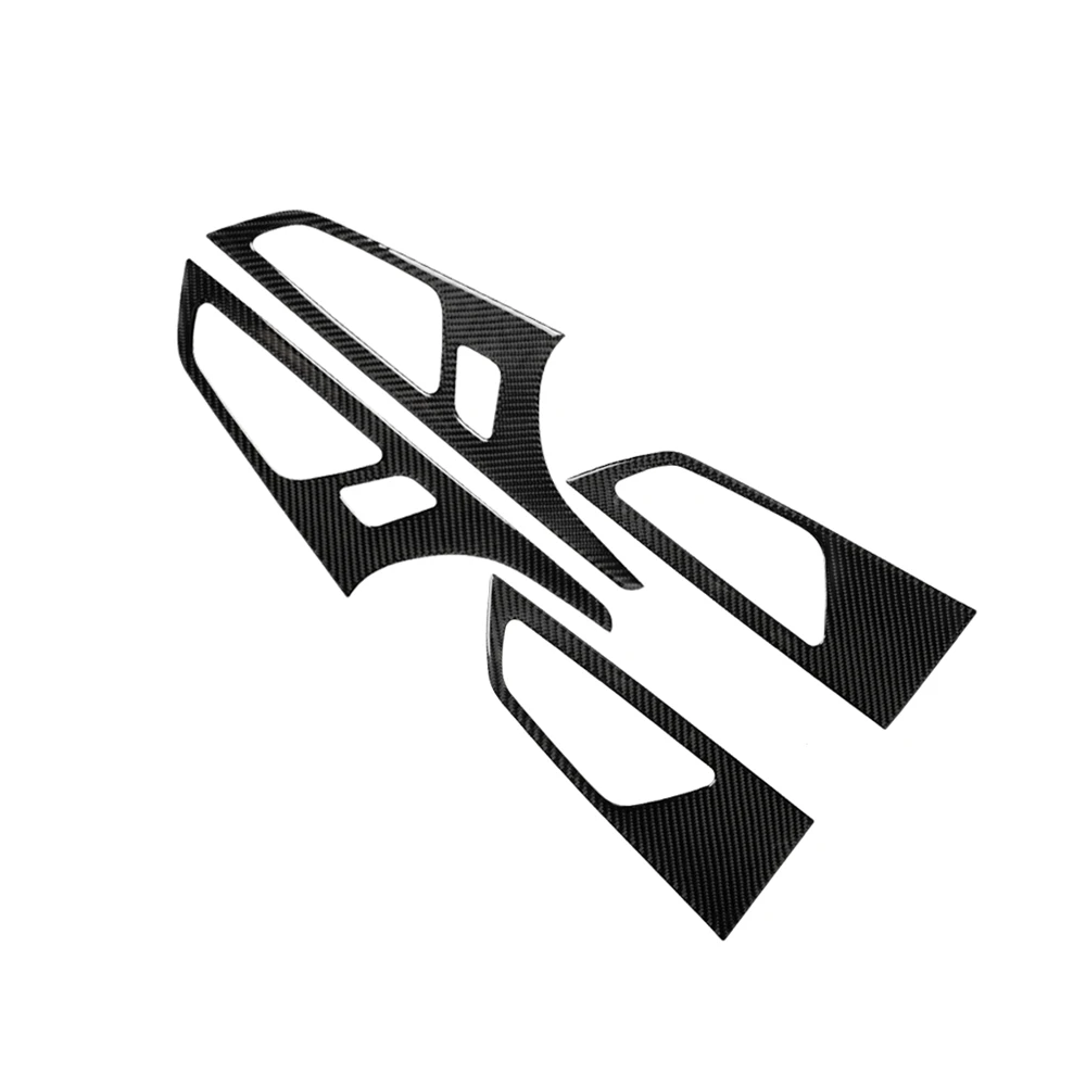 Крышка внутренней дверной ручки из углеродного волокна для украшения интерьера