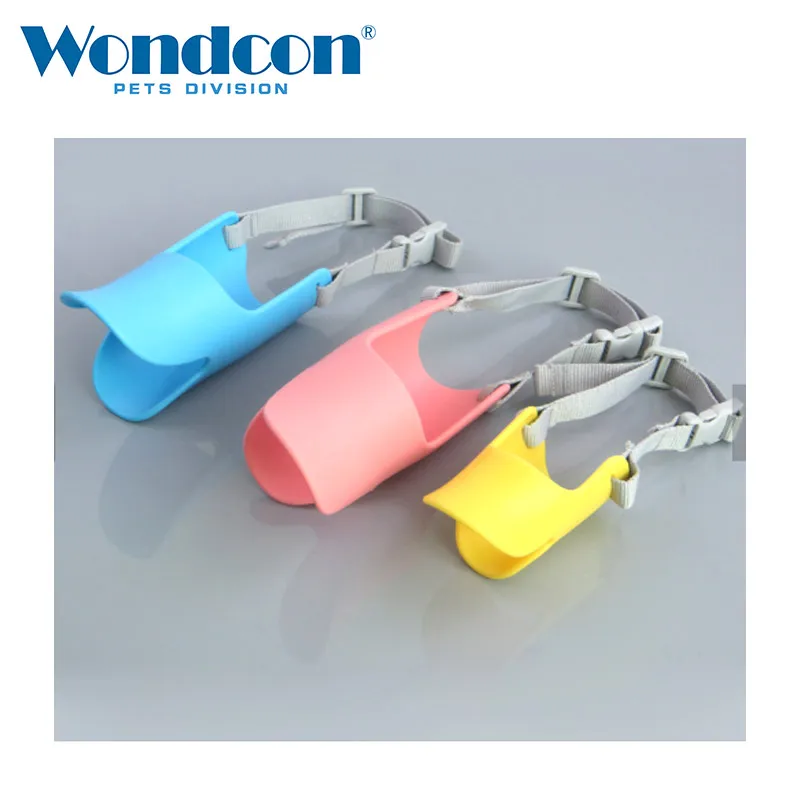 Wondcon Veterinary Silicone Muzzles Anti Bite Duck Mouth Shape Dog Mouth Covers Anti-Called Muzzle Masks Pet Mouth for Dog