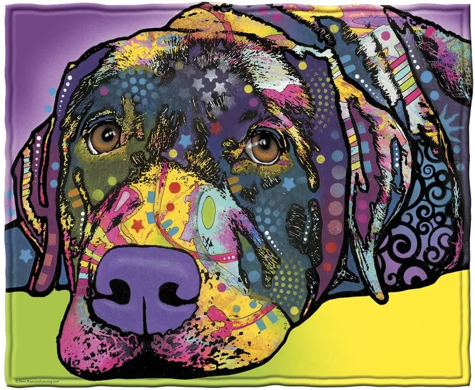 

Direct Russo Savvy Lab Super Soft Plush Fleece Throw Blanket