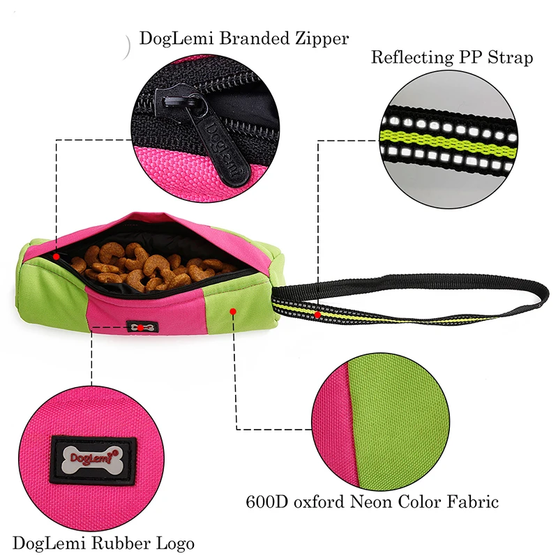 Новинка сумка для закусок переносная улицы питомца собаки лакомства щенка