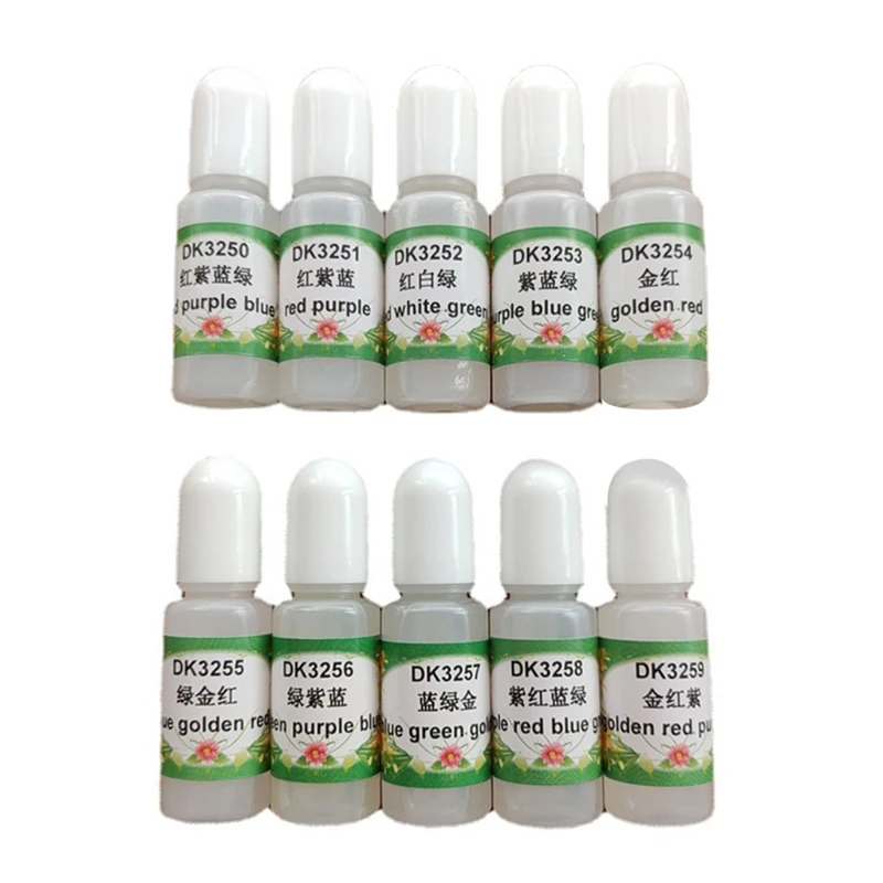 

10 цветов, пигмент для УФ эпоксидной смолы, краситель для эпоксидной смолы, жидкий краситель для творчества «сделай сам»