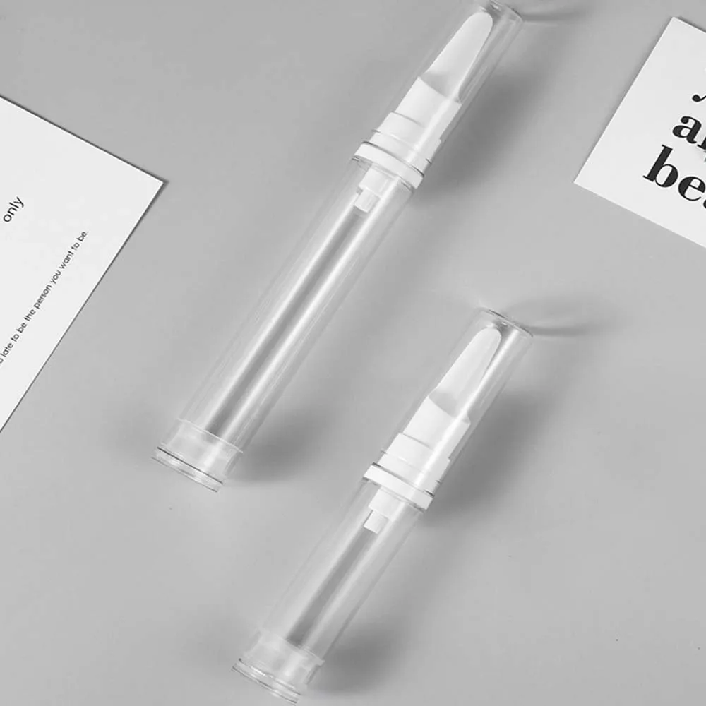 5 мл 10 15 Женская белая фотопластиковая безвоздушная бутылка для