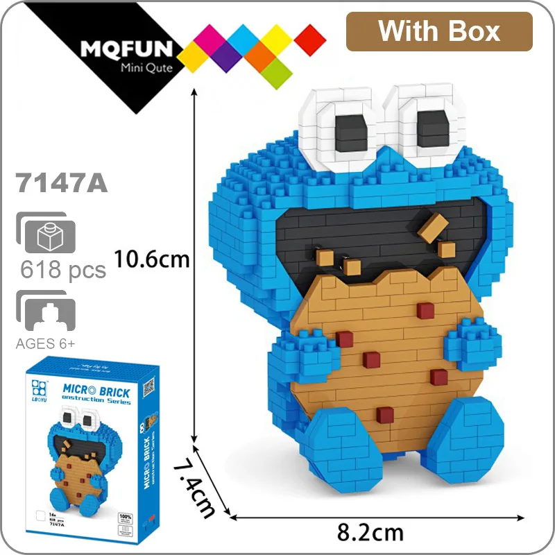 BOYU Kawaii мультфильм Улица Сезам Elmo печенье монстр девочка пластиковые