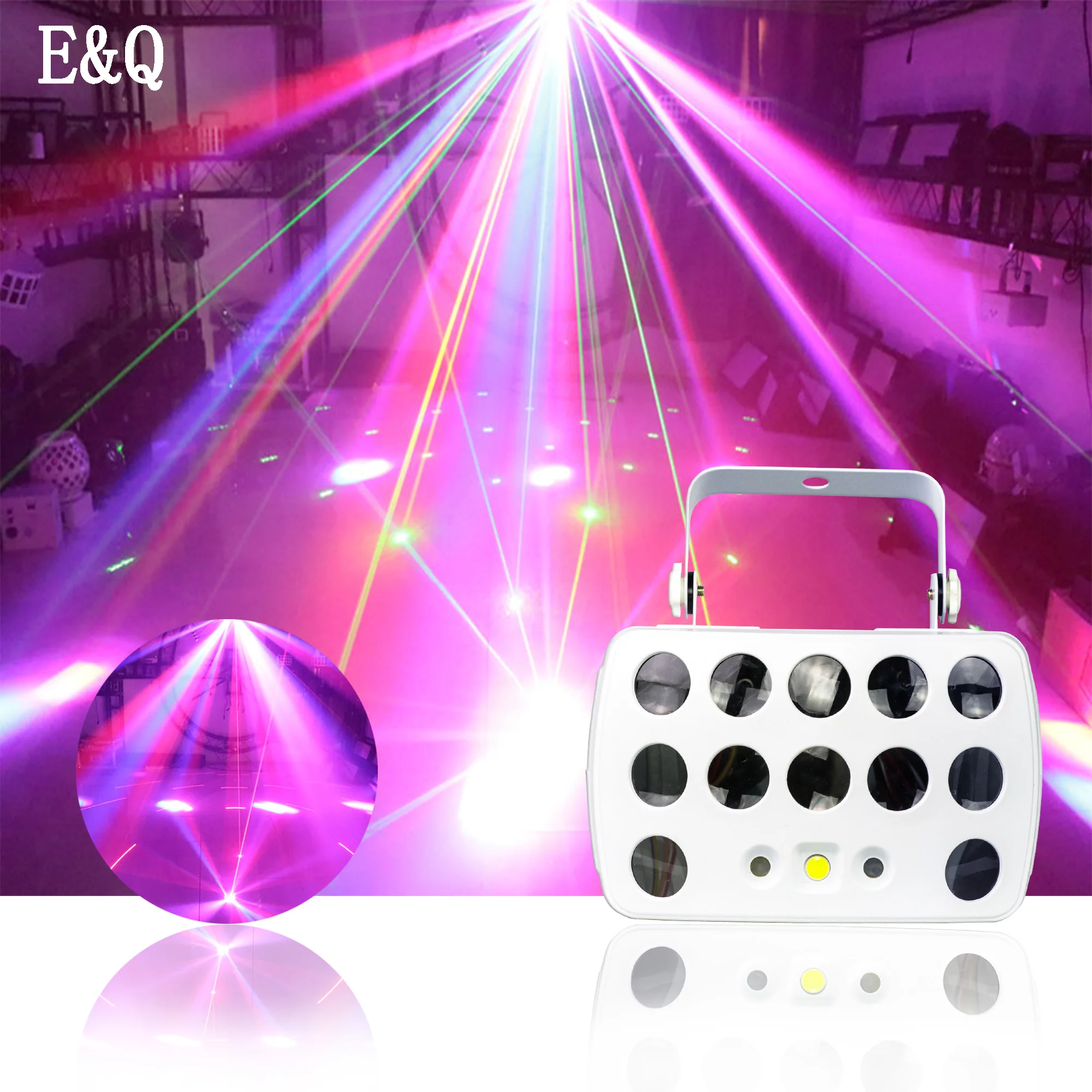 

Светодиодный лазерный светильник Dmx Rgbw стробоскопический сценический светильник лучевой прожектор эффект вечерние танцевальное шоу лампа в виде бабочки рождественские украшения