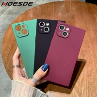 luxury painted square silicone case for iphone 13 12 11 pro max xr x xs 8 7 plus se 2020 soft silicone shockproof bumper cover