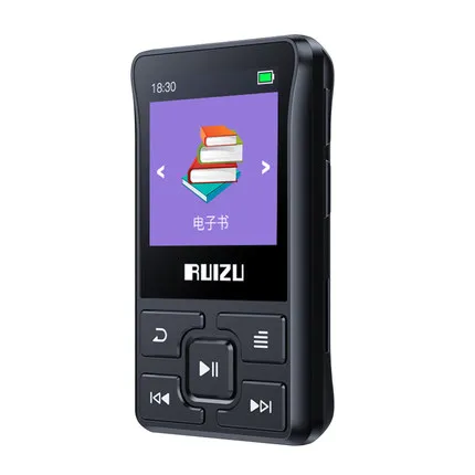 Ruidu X55 Спортивный Bluetooth MP3-плеер 8 ГБ мини-клип с поддержкой экрана FM, запись, электронная книга, часы, шагомер музыкальный плеер