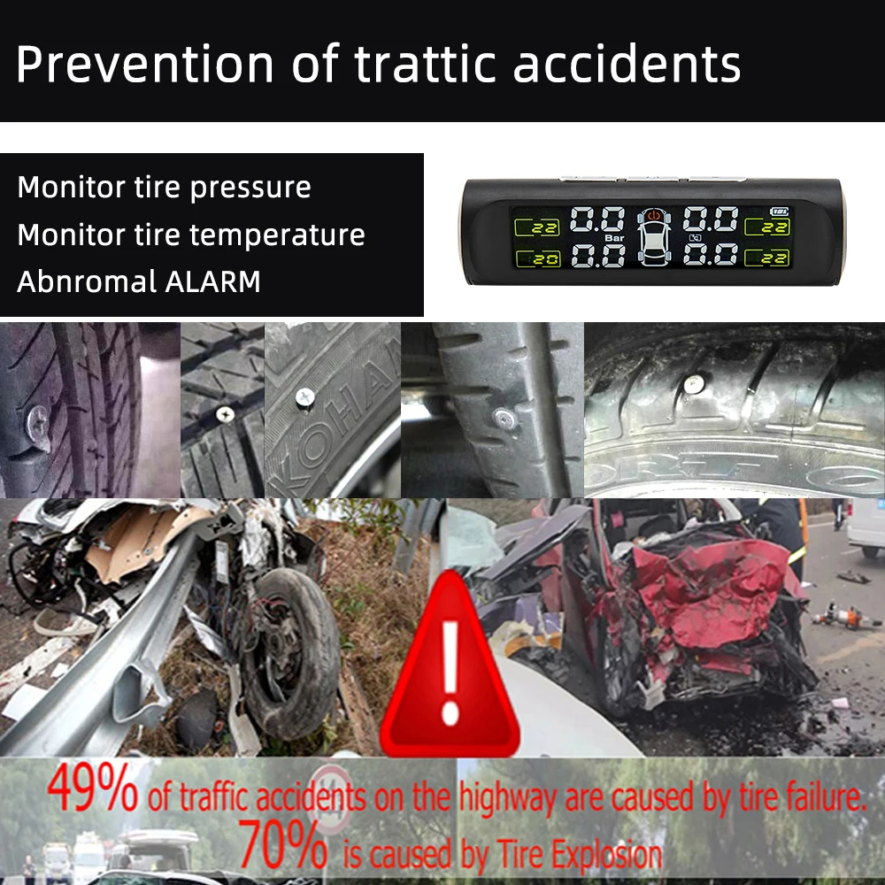 Система контроля давления в шинах Hippcron система с внутренними и внешними Tpms