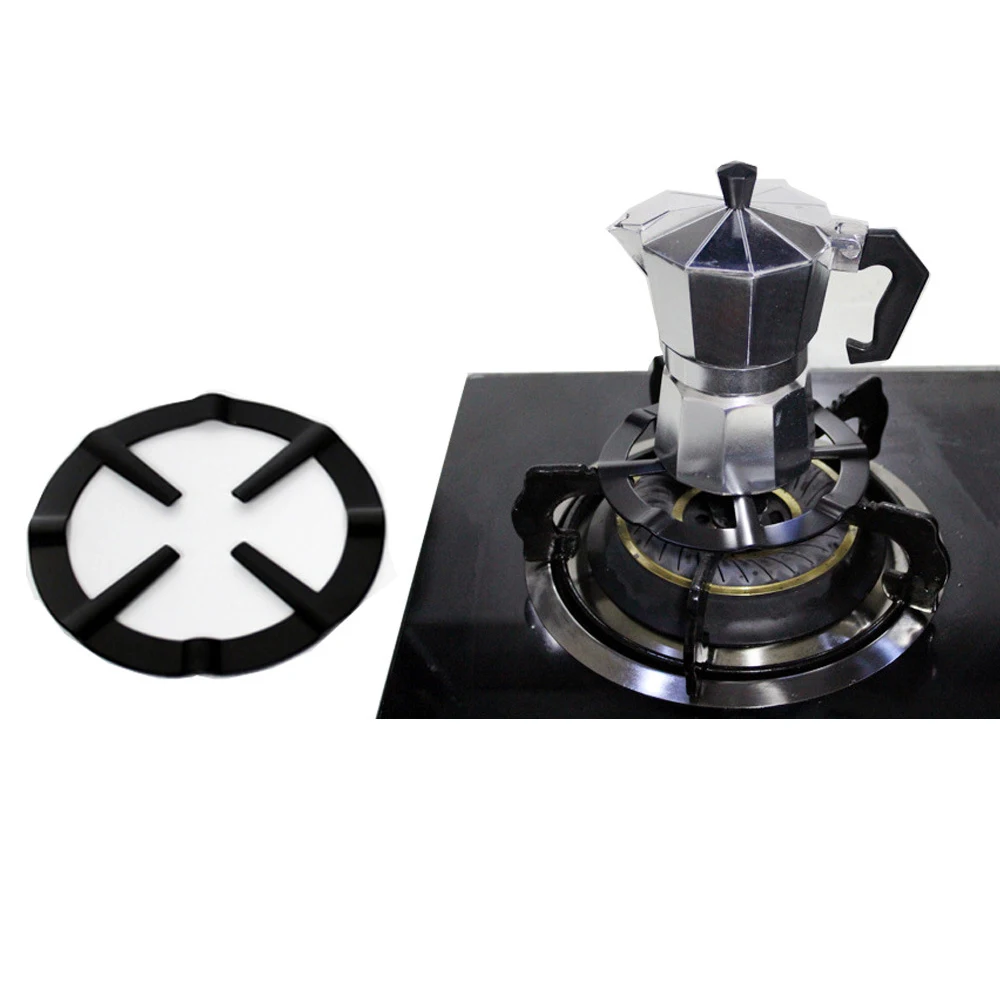 

1pc Coffee Stove Rack Safe Stovetop Mocha Pot Stove Gas Rack Portable Stainless Steel Rack Kitchen Accessories Coffee Stove Rack