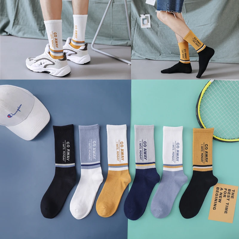 

Мужские носки для баскетбола, для бега на четыре сезона, Модные дышащие мужские спортивные носки