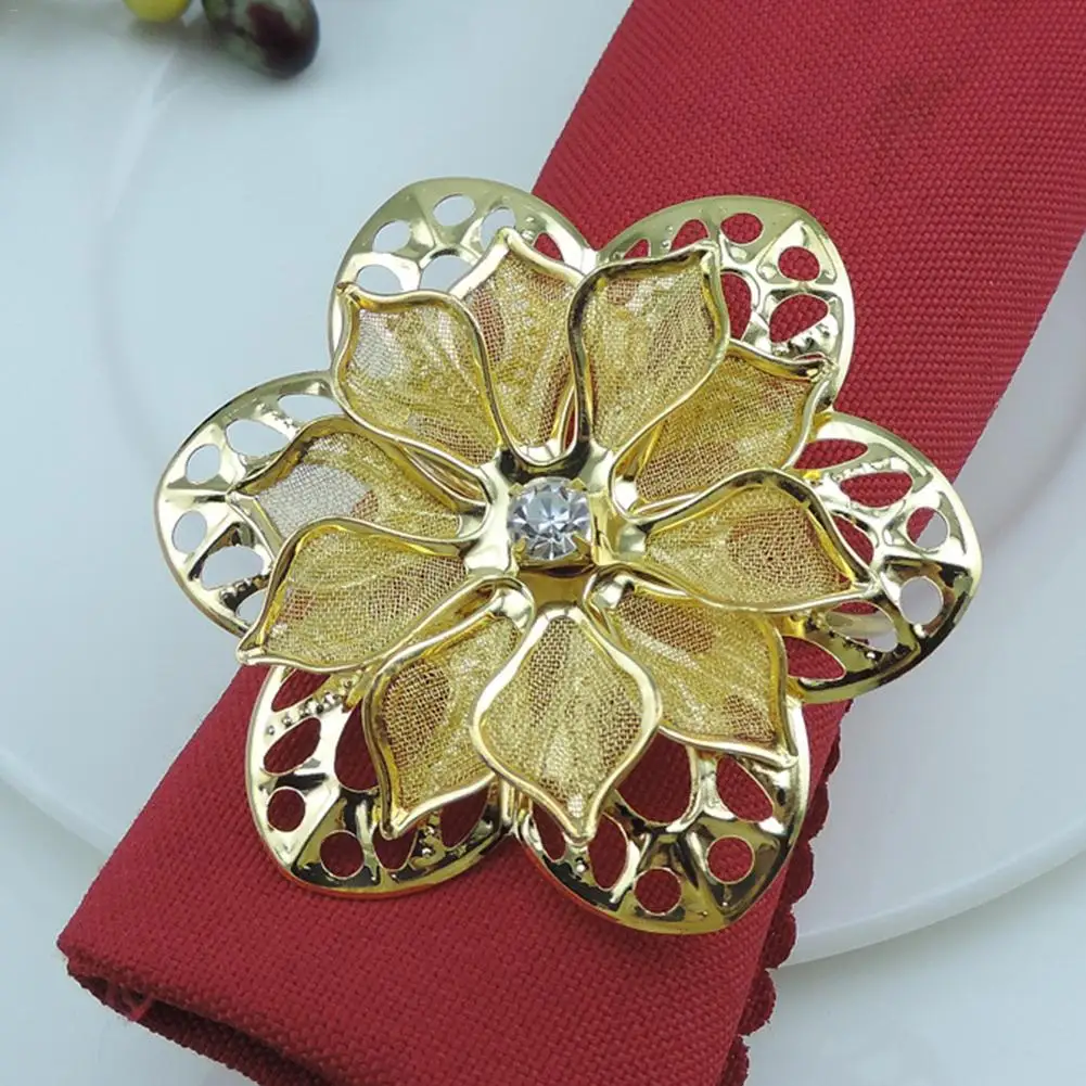 Выдолбленная металлическая для салфеток пряжка кольцо коврик полотенце круг