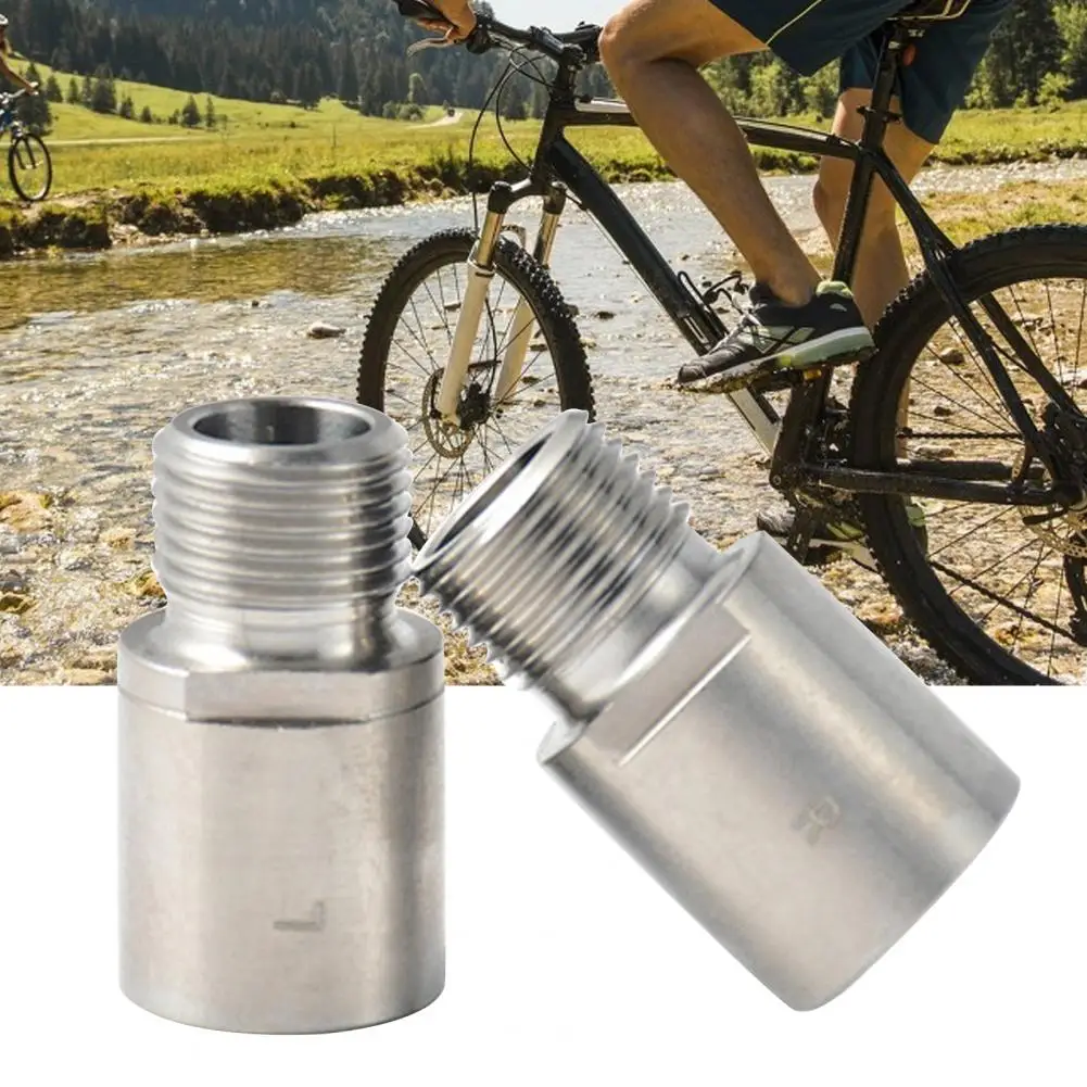 

50%HOT 2Pcs/Set Left Right Pedal Extenders Spacers Adapters Anti-rust Effort Saving Waterproof Adapters for Mountain Bikes