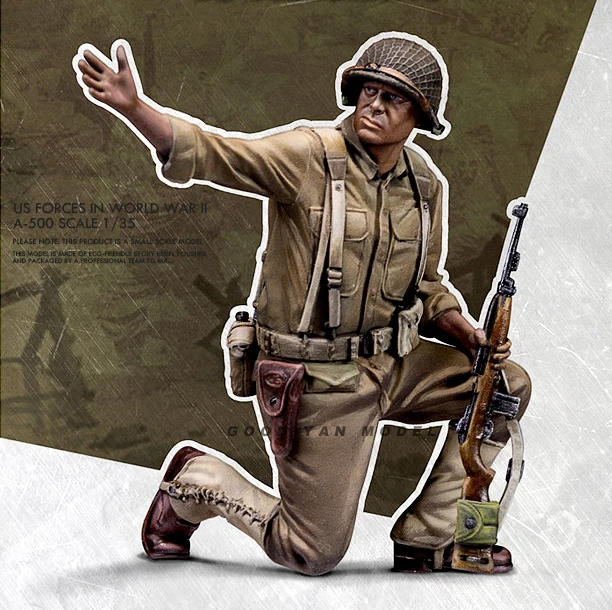 

1/35 набор моделей из смолы, американский солдат, сделай сам, бесцветная и самособранная искусственная кожа