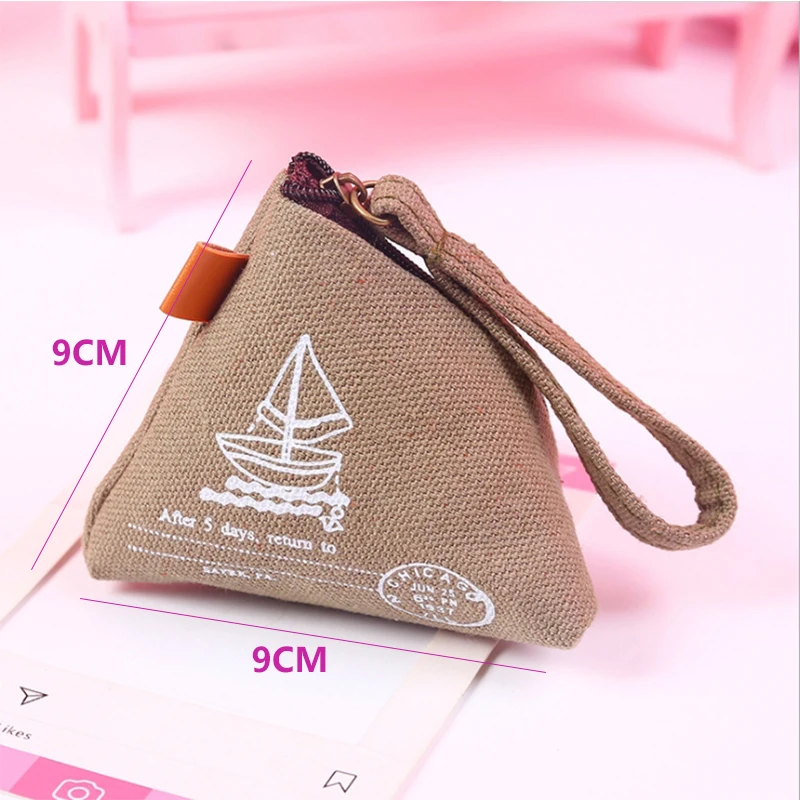 Милый холщовый Кошелек для монет креативная Ретро сумка хранения монет|Кошельки
