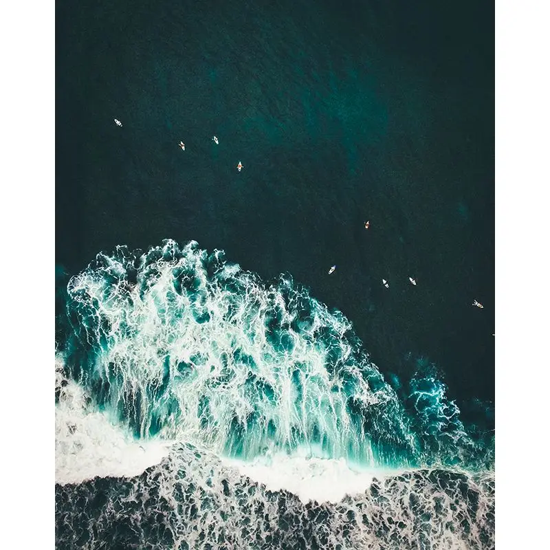 

GATYZTORY Â Full Square/Round Diamond Painting Landscape Diamond Embroidery Sea Wave Rhinestones Mosaic Decortion