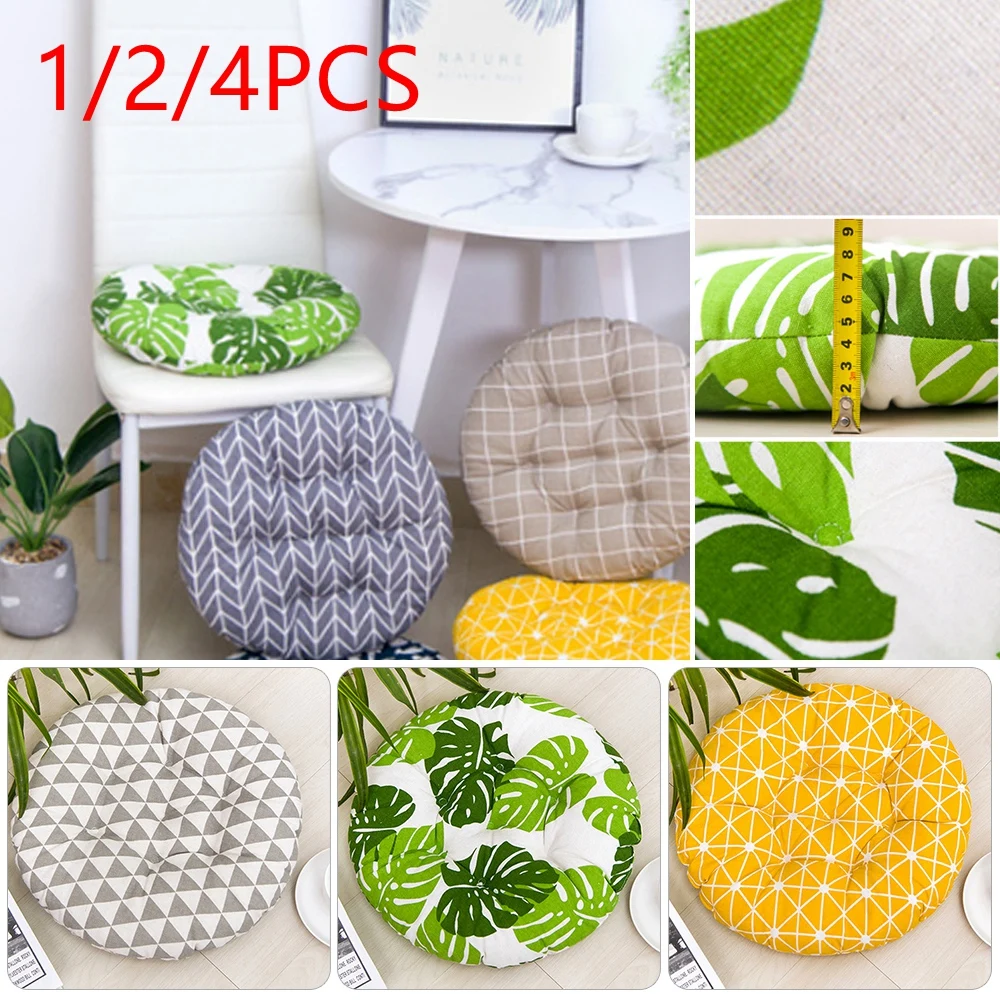 1/2/4PCS Round Winter Office Bar Chair Cushion Pad Cotton Thick Dining Seat Pads Garden Floor Home | Дом и сад