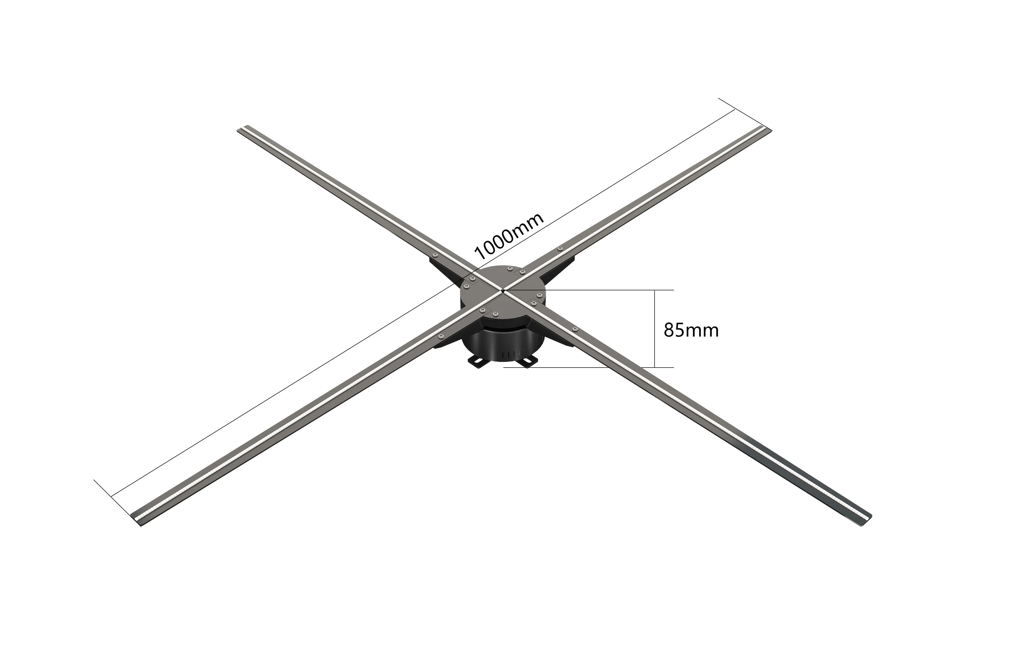 

100CM 3D hologram fan wifi APP control 3D LED fan LED hologram fan holographic display hologram advertising light large size