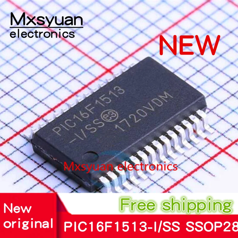 10 шт. ~ 100 Φ/SS SOP 28 PIC16F1513 16F1513 I/SS SSOP28 новый оригинальный микроконтроллер|Запчасти для