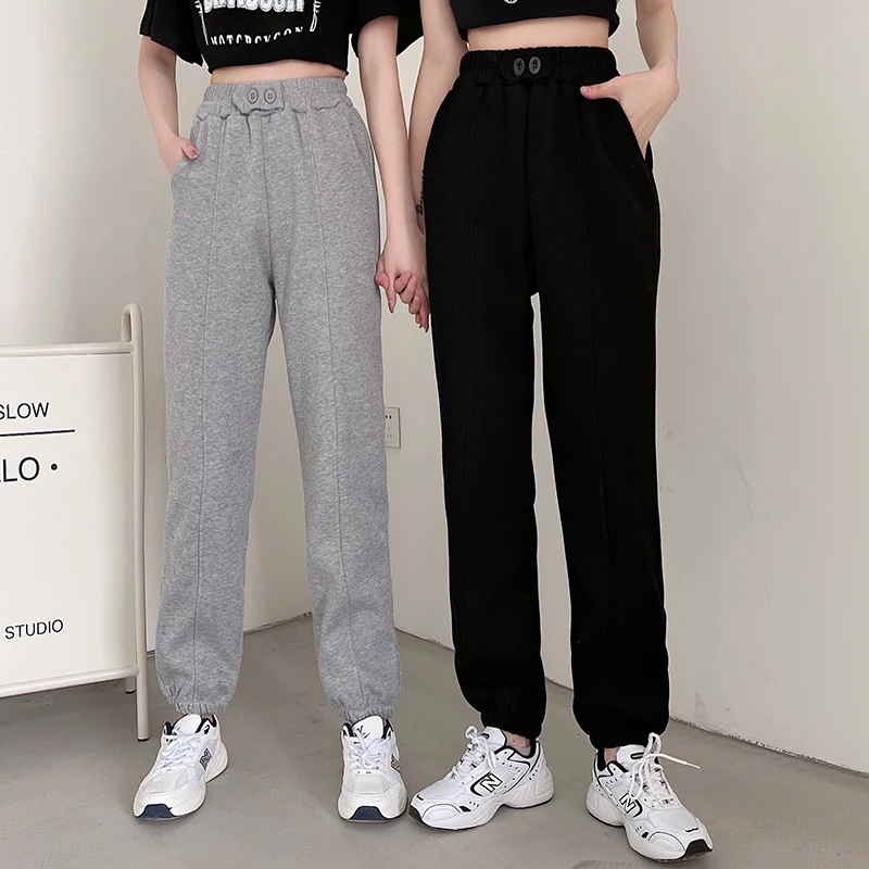 

Весна 2021, спортивные штаны, джоггеры, уличная одежда, женские брюки, повседневные женские брюки, однотонные свободные шаровары, спортивная о...